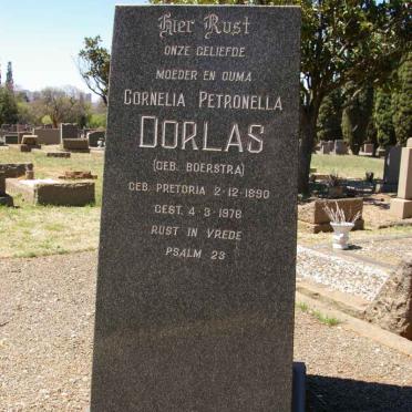 OORLAS Cornelia Petronella nee BOERSTRA 1890-1978