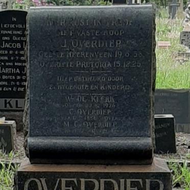 OVERDIEP J. 1858-1925 :: KLERK W., de -1976