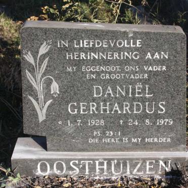 OOSTHUIZEN Daniel Gerhardus 1928-1979