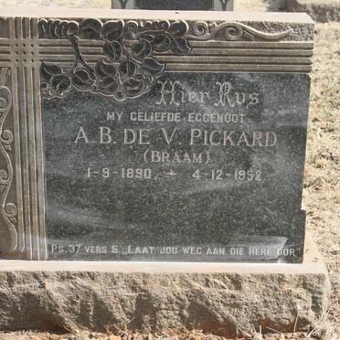PICKARD A.B.de V. 1890-1952