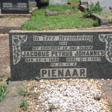PIENAAR Jacobus Petrus Johannes 1889-1957