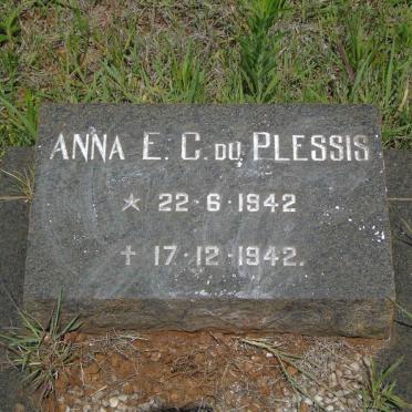 PLESSIS Anna E.C., du 1942-1942