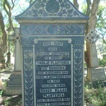 PLATENCA Klaas 1864-1956 &amp; Ynskje BOOMSMA 1864-1933