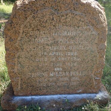 POLLOCK James 1856-1935 &amp; Catherine McCLEAN 1861-1957