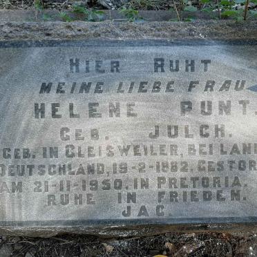 PUNT Helene nee JULCH 1882-1950