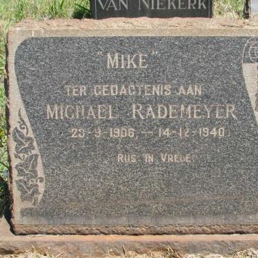 RADEMEYER Michael 1906-1940