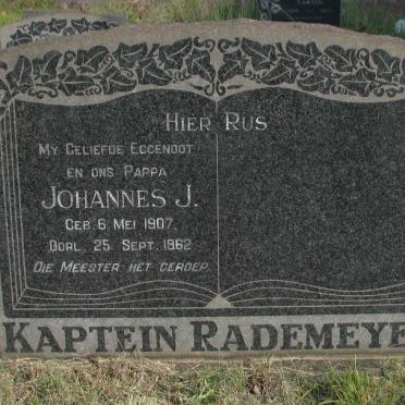 RADEMEYER Johannes J. 1907-1962