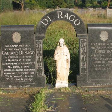 RAGO Gaetano, di 1909-1968 &amp; Christina 1913-1994