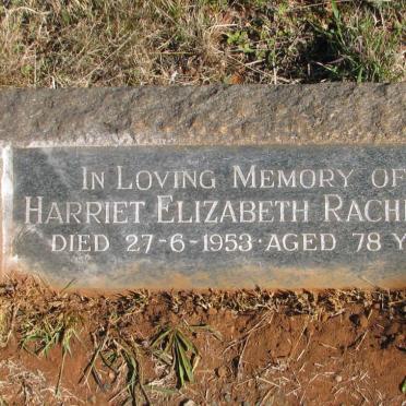 RACHMAN Harriet Elizabeth -1953
