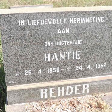 REHDER Hantie 1958-1962