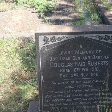 ROBERTS Douglas Haig 1918-1948