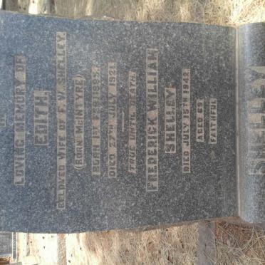 SHELLEY Frederick William -1942 &amp; Edith McINTYRE 1885-1921