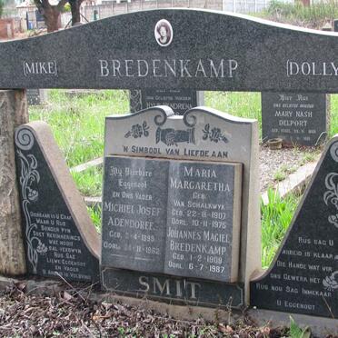 SMIT Michiel Josef Adendorff 1899-1962 :: BREDENKAMP Johannes Magiel 1908-1987 & Maria Margaretha VAN SCHALKWYK  1907-1975