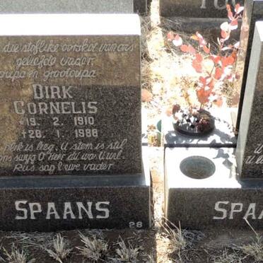 SPAANS Dirk Cornelis 1910-1988 & Petronella Arendina MOOT 1918-1986