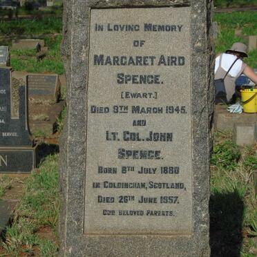 SPENCE John 1880-1957 & Margaret Aird EWART -1945