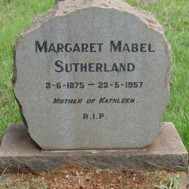 SUTHERLAND Margaret Mabel 1875-1957