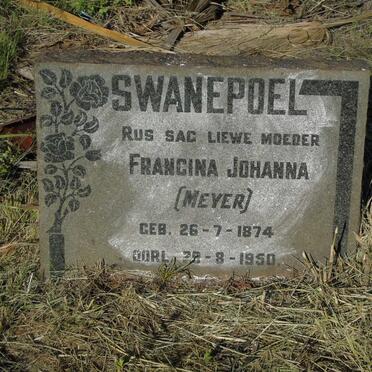 SWANEPOEL Francina Johanna nee MEYER 1874-1950