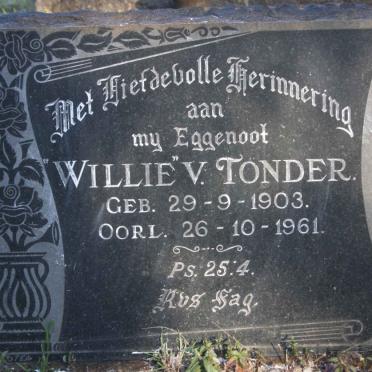 TONDER Willie, v. 1903-1961