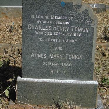 TONKIN Charles Henry -1946 &amp; Agnes Mary -1960 