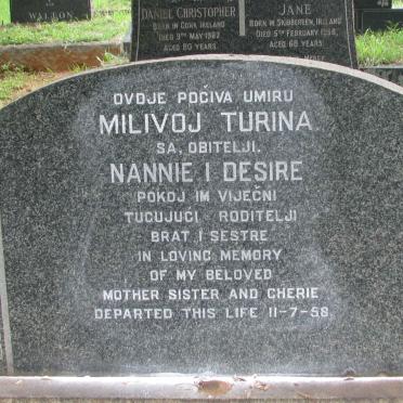 TURINA Milivoj &amp; Nannie -1958 :: TURINA Desire -1958