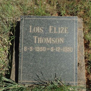 THOMSON Lois Eliza 1950-1950