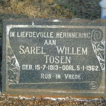TOSEN Sarel Willem 1913-1962