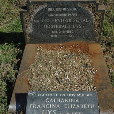 UYS Hendrik Schalk Oostewald 1880-1946 & Catharina Francina Elizabeth VOS 1895-1981