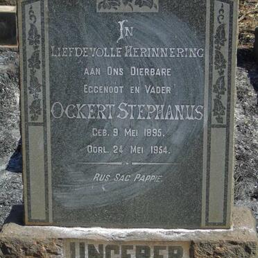 UNGERER Ockert Stephanus 1895-1954