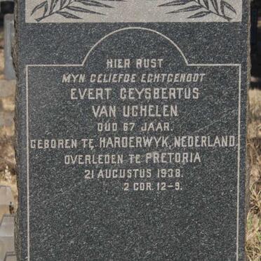 UCHELEN Evert Geysbertus, van -1938