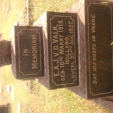 VALK E.A.J., v.d. 1915-1937