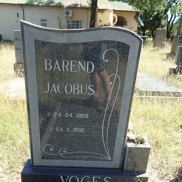 VOGES Barend Jacobus 1969-1992