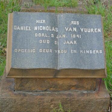VUUREN Daniel Nicholas, van -1941
