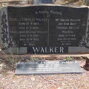WALKER George Forrest 1879-1948 &amp; Margaret Ingram 1880-1952 :: WALKER Thomas Arthur 1914-1949 WALKER George Forrest 1984-2005