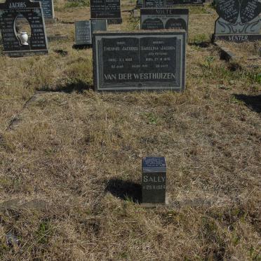 WESTHUIZEN Theunis Jacobus, van der -1980 &amp; Sarelina Jacoba PIETERSE -1970 :: ? Sally -1924