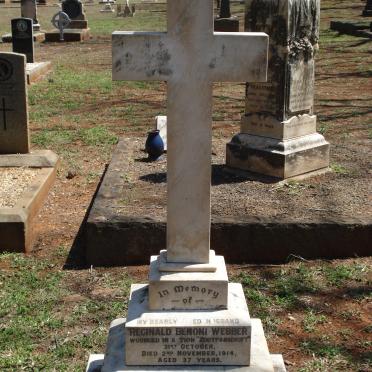 WEBBER Reginald Benoni -1914 &amp; Lydia C. 1875-1969