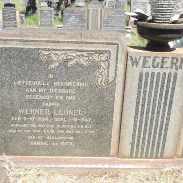 WEGERIF Werner Leonel 1904-1947