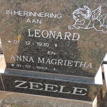 ZEELE Leonard 1930-  & Anna Magrietha 1943- 