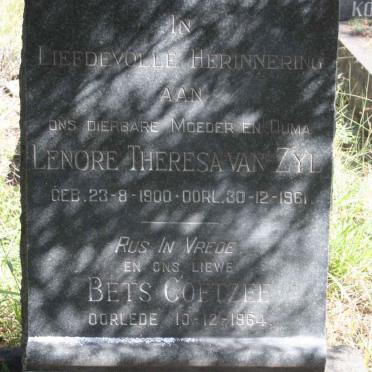 ZYL Lenore Theresa, van 1900-1961 :: COETZEE Bets -1964
