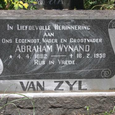 ZYL Abraham Wynand, van 1882-1958