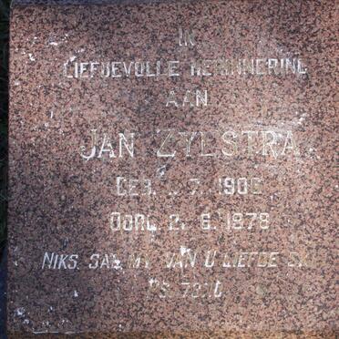 ZYLSTRA Jan 1906-1978