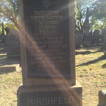 HIRSHFELD  Hilda -1935