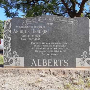 ALBERTS Andries Hendrik 1908-1960