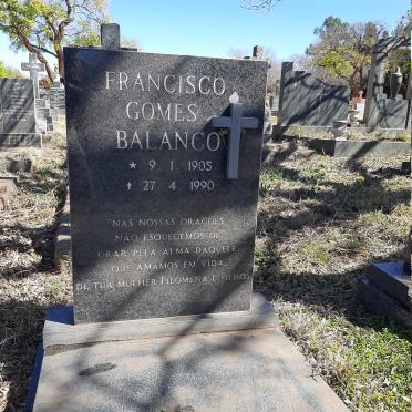 BALANCO Francisco Gomes 1905-1990