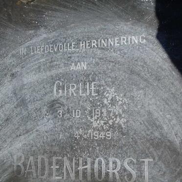 BADENHORST Girlie 1937-1949