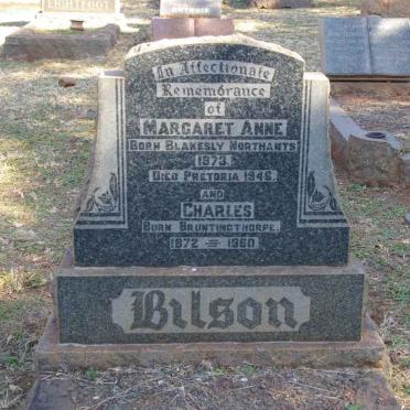 BILSON Charles 1872-1950 &amp; Margaret Anne 1873-1946