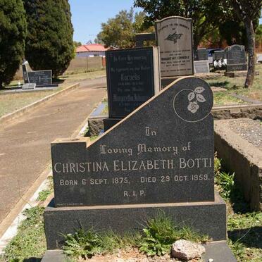 BOTTI Christina Elizabeth 1875-1959