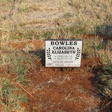 BOWLES Carolina Elizabeth 1932-2023
