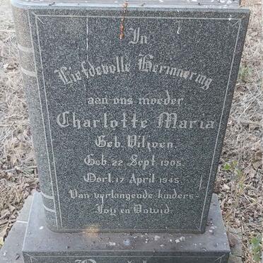 BOTHA Charlotte Maria, nee VILJOEN 1905-1945