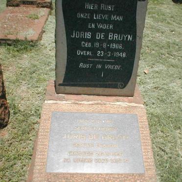 BRUYN Joris, de 1906-1948, DE BRUYN Joris 1941-1966