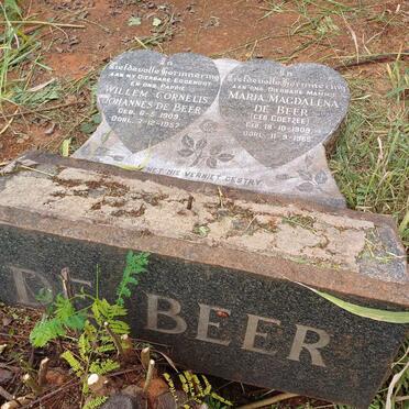 BEER Willem Cornelis Johannes, de 1909-1957 & Maria Magdalena COETZEE 1909-1965